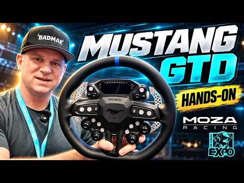 MOZA Mustang GTD Wheel at Sim Gaming Expo